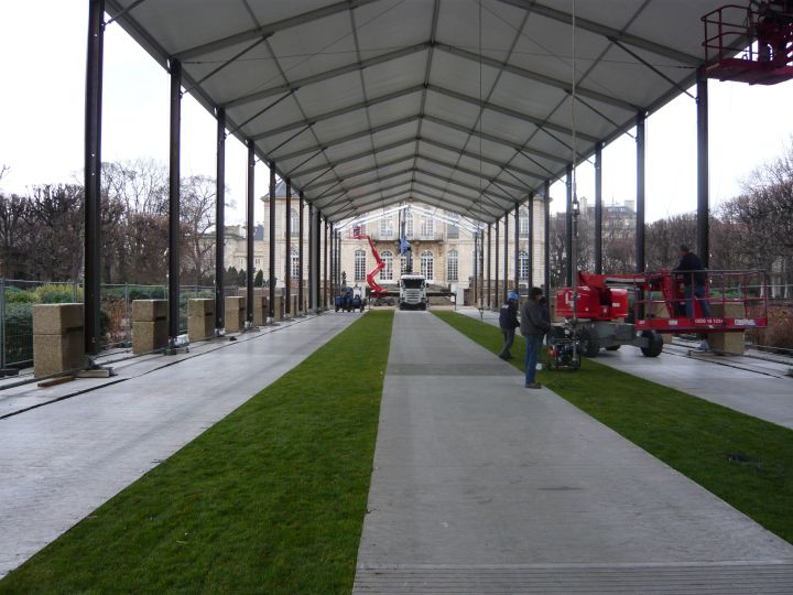 Plaque de roulage en aluminium Box evenement musée Rodin | Envhyro