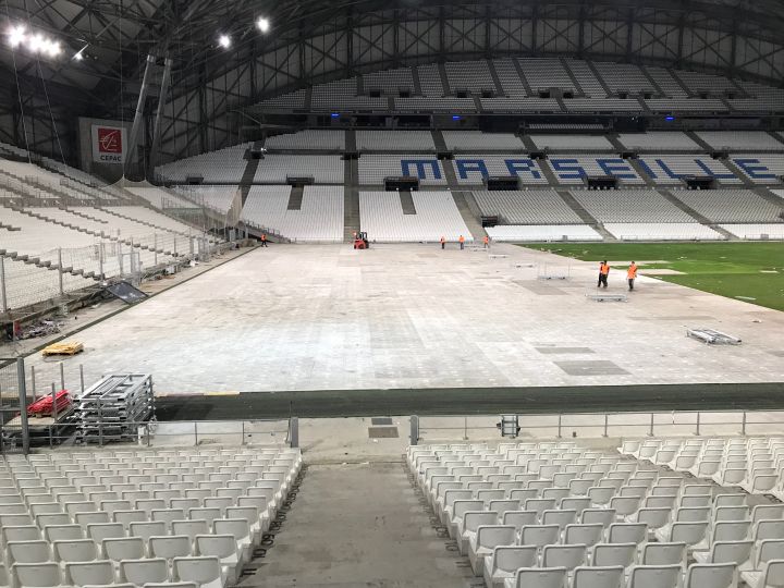 Plaque Terratrak plus au Vélodrome de Marseille | Envhyro